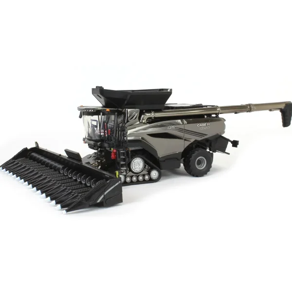 Manufacturer_ERTL Combines & Harvesters<Charcoal Chrome Chase Unit ~ 1/64 Case IH AF11 Combine with Tracks, 2024 Farm Show, ERTL Prestige