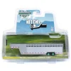 Manufacturer_Greenlight Collectibles Agricultural Trucks<Chase Unit ~ 1/64 Polished Aluminum Two Slat 30" Tandem Axle Gooseneck Trailer