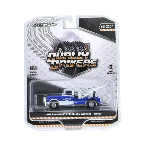 Manufacturer_Greenlight Collectibles Tow & Straight Trucks<1/64 1969 Chevrolet C30 Dually Wrecker, Yenko, Dually Drivers Series 15