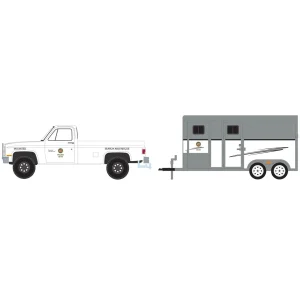 Manufacturer_Greenlight Collectibles Agricultural Trucks | Emergency Vehicles<1/64 1987 Chevrolet C20 with Horse Trailer, LAPD Search & Rescue Mounted Platoon, Hitch & Tow Series 31