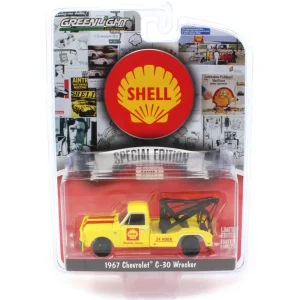 Manufacturer_Greenlight Collectibles Tow & Straight Trucks<1/64 1967 Chevrolet C-30 Wrecker, Shell Roadside Service 24 Hour, Shell Oil Series 1