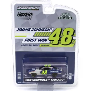 Manufacturer_Greenlight Collectibles Cars & Suvs<1/64 1969 Chevrolet Camaro, Jimmie Johnson First Win Tribute, Hobby Exclusive