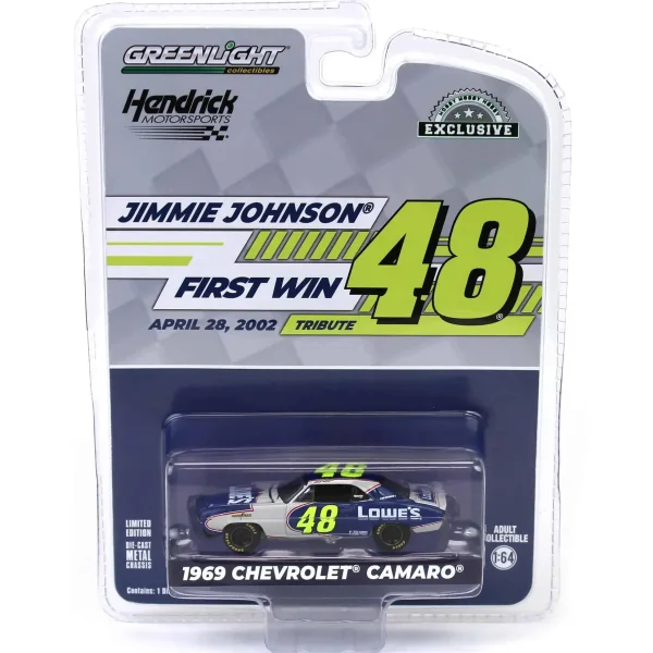 Manufacturer_Greenlight Collectibles Cars & Suvs<1/64 1969 Chevrolet Camaro, Jimmie Johnson First Win Tribute, Hobby Exclusive
