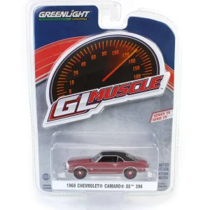 Manufacturer_Greenlight Collectibles Cars & Suvs<1/64 1968 Chevrolet Camaro SS 396, Cordova Maroon, GreenLight Muscle Series 29