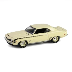 Manufacturer_Greenlight Collectibles Cars & Suvs<1/64 1969 Chevrolet Camaro SS 396, Scottsdale 2024, Butternut Yellow, Barrett-Jackson Series 15