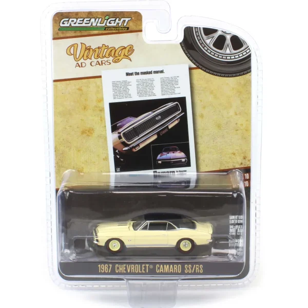 Manufacturer_Greenlight Collectibles Cars & Suvs<1/64 1967 Chevrolet Camaro SS/RS, Vintage Ad Cars Series 10