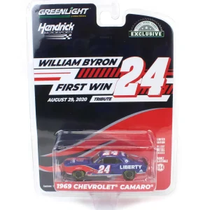 Manufacturer_Greenlight Collectibles Cars & Suvs<1/64 1969 Chevrolet Camaro, William Byron First Win Tribute, Hobby Exclusive