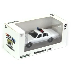 Manufacturer_Greenlight Collectibles Emergency Vehicles<1/64 1980-90 Chevrolet Caprice, Blank White with Light Bar & Grill Guard, Hot Pursuit