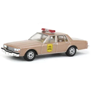 Outback Toys Emergency Vehicles<1/64 1987 Chevrolet Caprice, Iowa State patrol Hot Pursuit 43