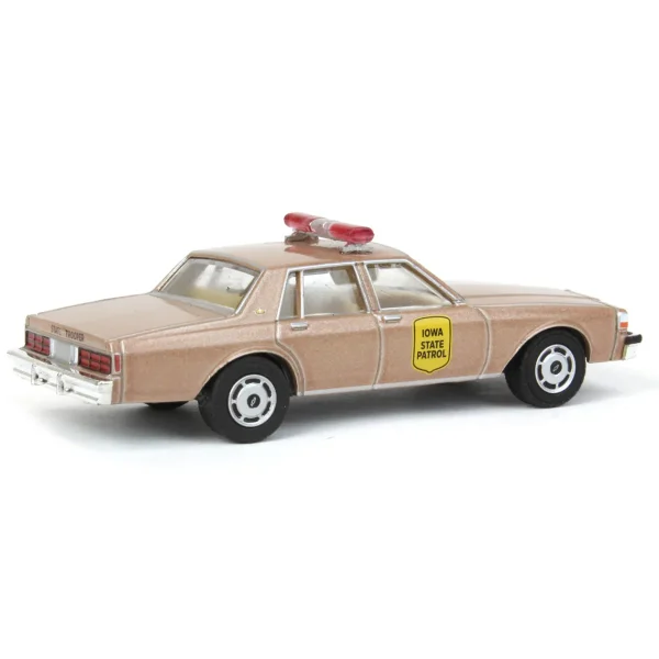 Outback Toys Emergency Vehicles<1/64 1987 Chevrolet Caprice, Iowa State patrol Hot Pursuit 43