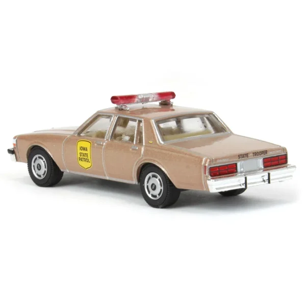 Outback Toys Emergency Vehicles<1/64 1987 Chevrolet Caprice, Iowa State patrol Hot Pursuit 43