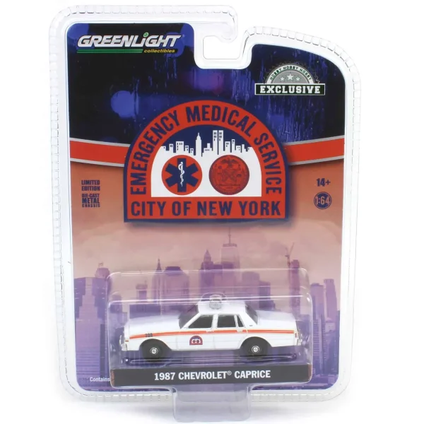 Manufacturer_Greenlight Collectibles Emergency Vehicles<1/64 1987 Chevrolet Caprice, NYC EMS, Hobby Exclusive