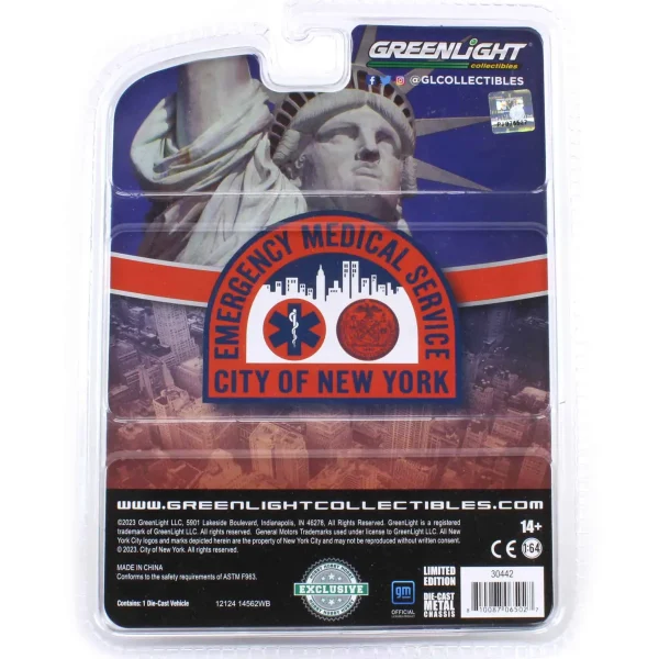 Manufacturer_Greenlight Collectibles Emergency Vehicles<1/64 1987 Chevrolet Caprice, NYC EMS, Hobby Exclusive