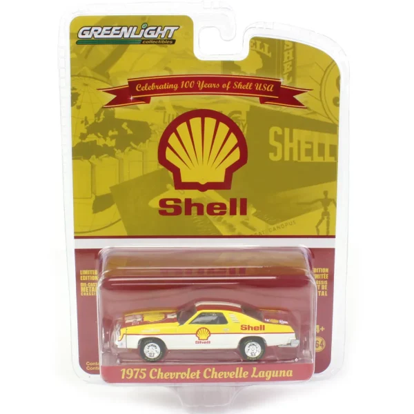 Manufacturer_Greenlight Collectibles Cars & Suvs<1/64 1975 Chevrolet Chevelle Laguna, Shell Oil, Anniversary Collection Series 14