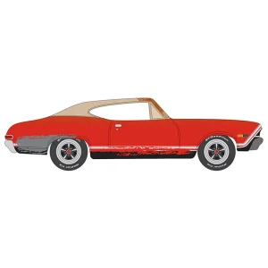 Manufacturer_Johnny Lightning Cars & Suvs<1/64 1968 Chevrolet Chevelle, Matador Red, Johnny Lightning Project in Progress