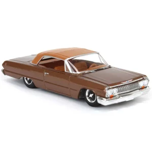 Manufacturer_Greenlight Collectibles Cars & Suvs<1/64 1963 Chevrolet Impala SS Convertible, Bronze Metallic, California Lowriders Series 6
