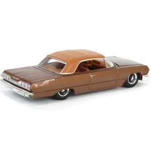 Manufacturer_Greenlight Collectibles Cars & Suvs<1/64 1963 Chevrolet Impala SS Convertible, Bronze Metallic, California Lowriders Series 6