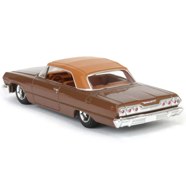 Manufacturer_Greenlight Collectibles Cars & Suvs<1/64 1963 Chevrolet Impala SS Convertible, Bronze Metallic, California Lowriders Series 6