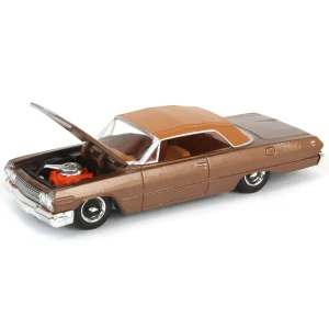Manufacturer_Greenlight Collectibles Cars & Suvs<1/64 1963 Chevrolet Impala SS Convertible, Bronze Metallic, California Lowriders Series 6