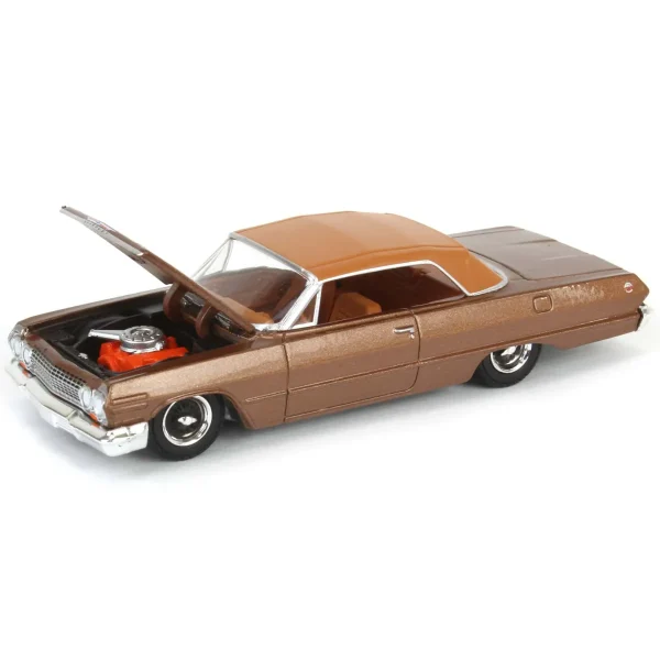 Manufacturer_Greenlight Collectibles Cars & Suvs<1/64 1963 Chevrolet Impala SS Convertible, Bronze Metallic, California Lowriders Series 6