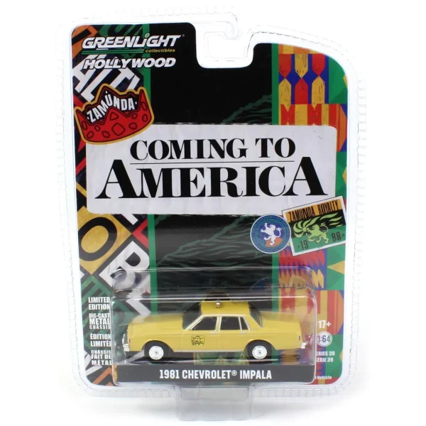 Manufacturer_Greenlight Collectibles Cars & Suvs<1/64 1981 Chevrolet Impala Taxi, Coming to America, Hollywood Series 39