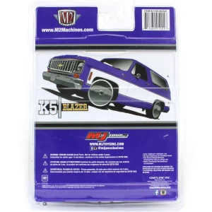 Outback Toys Pickup Trucks<1/64 1973 Chevrolet K5 Blazer, Violet White, M2 Machines MIJO Exclusive