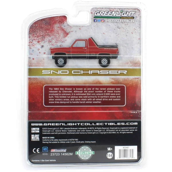 Manufacturer_Greenlight Collectibles Pickup Trucks<1/64 1984 Chevrolet K-10 Scottsdale 4x4, Weathered Sno Chaser, Hobby Exclusive