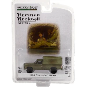 Outback Toys Pickup Trucks<1/64 1984 Chevrolet M1008 with Cargo Cover, Norman Rockwell Series 4