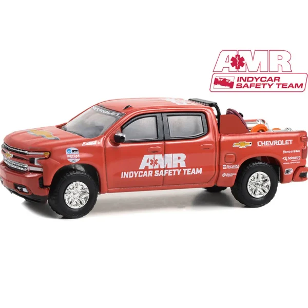 Manufacturer_Greenlight Collectibles Pickup Trucks<1/64 2021 Chevrolet Silverado, 2021 NTT IndyCar Safety Team