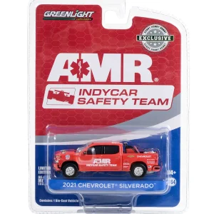 Manufacturer_Greenlight Collectibles Pickup Trucks<1/64 2021 Chevrolet Silverado, 2021 NTT IndyCar Safety Team