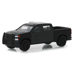 Manufacturer_Greenlight Collectibles Emergency Vehicles | Pickup Trucks<1/64 2019 Chevrolet Silverado Police Pickup Truck, Black Bandit Series 21