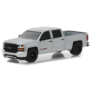 Manufacturer_Greenlight Collectibles Pickup Trucks<1/64 2018 Chevrolet Silverado, Red Line Series, 100th Anniversary of Chevy Trucks