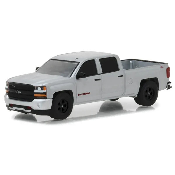 Manufacturer_Greenlight Collectibles Pickup Trucks<1/64 2018 Chevrolet Silverado, Red Line Series, 100th Anniversary of Chevy Trucks