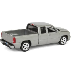 Manufacturer_Auto World Pickup Trucks<1/64 2006 Chevrolet Silverado SS Extended Cab Fleetside Pickup Truck, Silver, Auto World