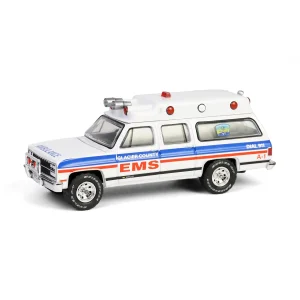 Manufacturer_Greenlight Collectibles Cars & Suvs | Emergency Vehicles<1/64 1991 Chevrolet Suburban Ambulance, Glacier County EMS, First Responders Series 2
