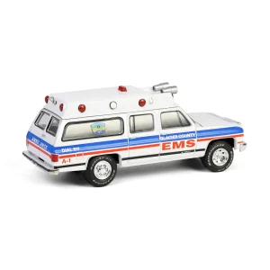Manufacturer_Greenlight Collectibles Cars & Suvs | Emergency Vehicles<1/64 1991 Chevrolet Suburban Ambulance, Glacier County EMS, First Responders Series 2