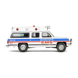 Manufacturer_Greenlight Collectibles Cars & Suvs | Emergency Vehicles<1/64 1991 Chevrolet Suburban Ambulance, Glacier County EMS, First Responders Series 2