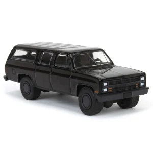 Manufacturer_Greenlight Collectibles Cars & Suvs<1/64 1985 Chevrolet Suburban C10 Custom Deluxe, Black Bandit Series 29