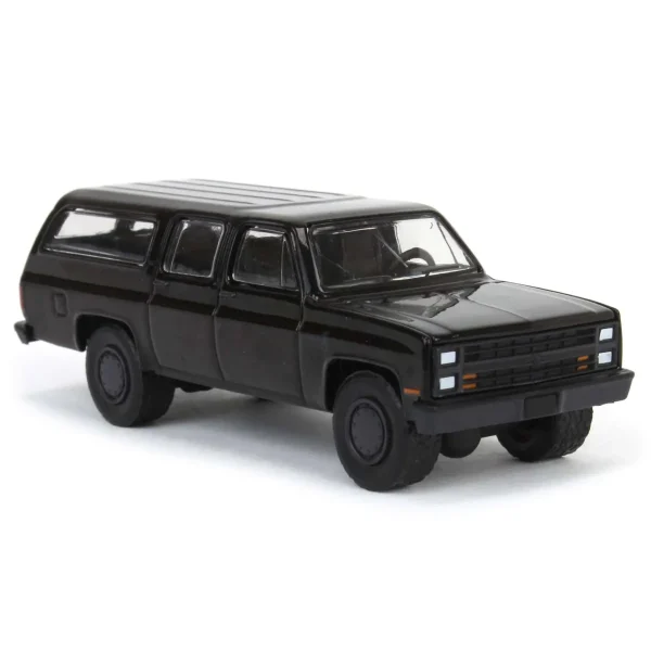Manufacturer_Greenlight Collectibles Cars & Suvs<1/64 1985 Chevrolet Suburban C10 Custom Deluxe, Black Bandit Series 29