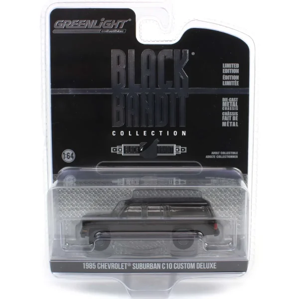 Manufacturer_Greenlight Collectibles Cars & Suvs<1/64 1985 Chevrolet Suburban C10 Custom Deluxe, Black Bandit Series 29
