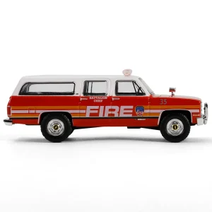 Manufacturer_Greenlight Collectibles Cars & Suvs | Emergency Vehicles<1/64 1991 Chevrolet Suburban, FDNY Battalion Chief, Hobby Exclusive