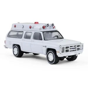 Manufacturer_Greenlight Collectibles Cars & Suvs | Emergency Vehicles<1/64 1983 Chevrolet Suburban K20 Custom Deluxe Ambulance, Plain White, Hobby Exclusive