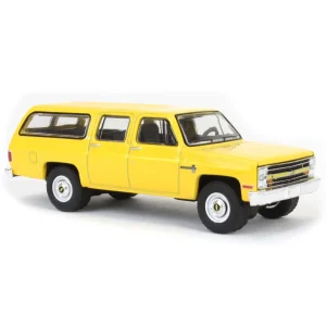 Manufacturer_Greenlight Collectibles Cars & Suvs<1/64 1987 Chevrolet Suburban K20 Custom Deluxe, Construction Yellow, Blue Collar Series 13