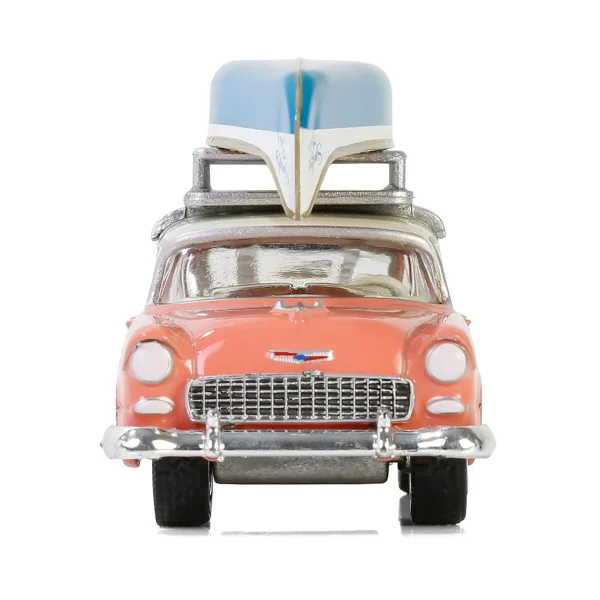 Manufacturer_Greenlight Collectibles Cars & Suvs<1/64 1955 Chevrolet Two-Ten Townsman with Roof Rack & Canoe, Smokey Bear Series 4