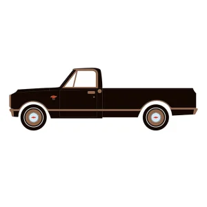 Manufacturer_Greenlight Collectibles Cars & Suvs | Pickup Trucks<1/64 1972 Chevy C10 Lowrider, Black & Bronze, California Lowriders Series 7