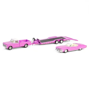 Manufacturer_Greenlight Collectibles Cars & Suvs | Pickup Trucks<1/64 1972 Chevy C30 with Heavy Duty Car Hauler & 1974 Cadillac Eldorado, True Romance, Hollywood Hitch & Tow Series 13