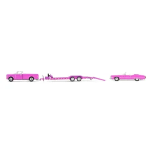 Manufacturer_Greenlight Collectibles Cars & Suvs | Pickup Trucks<1/64 1972 Chevy C30 with Heavy Duty Car Hauler & 1974 Cadillac Eldorado, True Romance, Hollywood Hitch & Tow Series 13