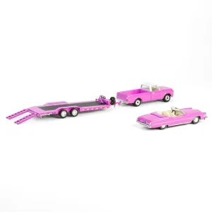 Manufacturer_Greenlight Collectibles Cars & Suvs | Pickup Trucks<1/64 1972 Chevy C30 with Heavy Duty Car Hauler & 1974 Cadillac Eldorado, True Romance, Hollywood Hitch & Tow Series 13