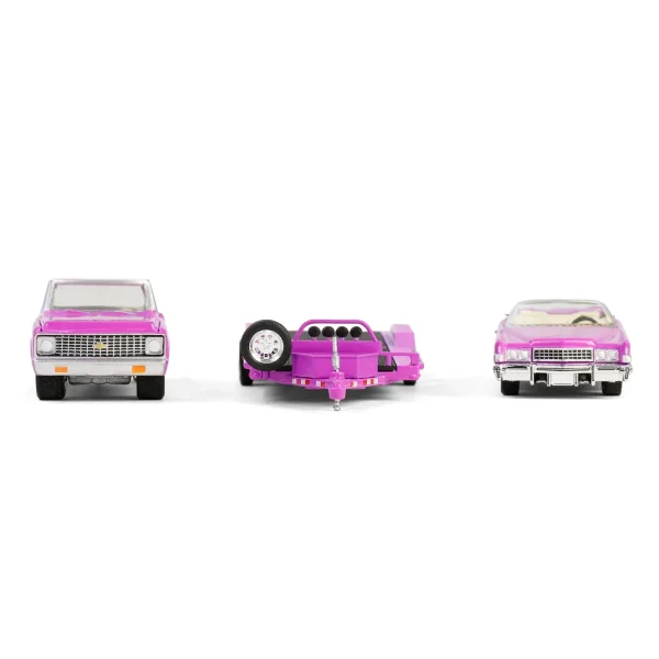 Manufacturer_Greenlight Collectibles Cars & Suvs | Pickup Trucks<1/64 1972 Chevy C30 with Heavy Duty Car Hauler & 1974 Cadillac Eldorado, True Romance, Hollywood Hitch & Tow Series 13