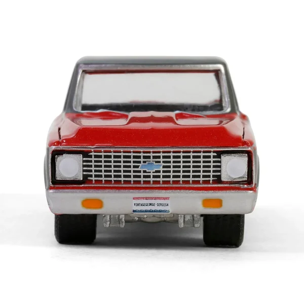 Manufacturer_Greenlight Collectibles Cars & Suvs | Pickup Trucks<1/64 1972 Chevy Cheyenne C10 Short Bed, Ruby Red & Gunmetal Gray, Hobby Exclusive